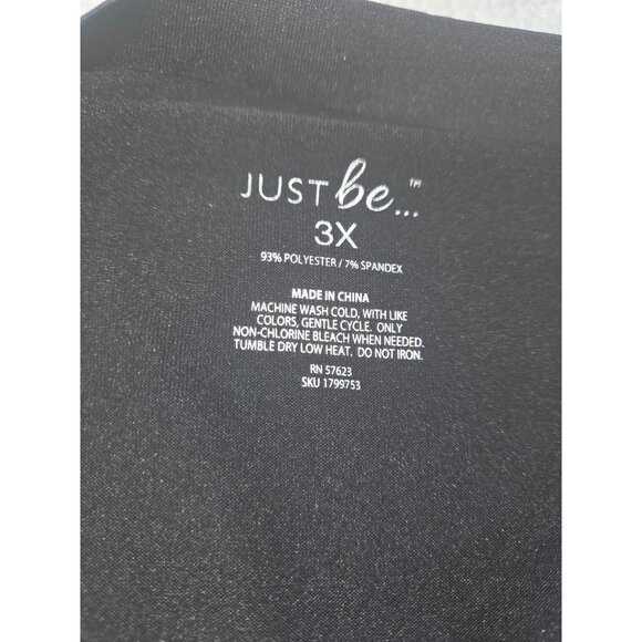 Just Be Plus Size 3X Hipster Panties*3 Pack Black*Leopard*Plus-size*Sissy*NWT - Picture 6 of 11